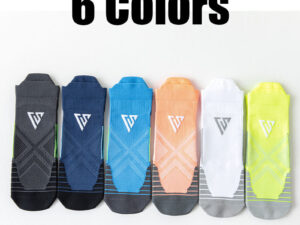 6 Pairs Compression Crew Running Socks Athletic Socks For Men With Cushion Work Hiking Basketball Sport Socks Pairs
