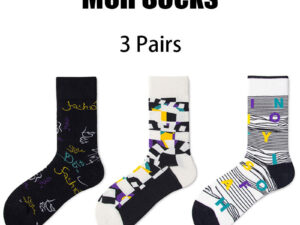 3 Pairs Mens Colorful Athletic Socks Cushion Running Socks Breathable Comfort Seamless Anti-slip And Anti-odor For Sports Running Fitness Hiking