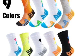 9 Pairs Men Compression Running Socks
