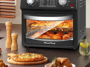 12.5 Qt Air Fryer With Dual Knob Control, Temperature Range, 60-Min Timer, Presets For French Fries, Pizza, Chicken, Fish, And Toast Healthy Oil-Free Cooking Oven