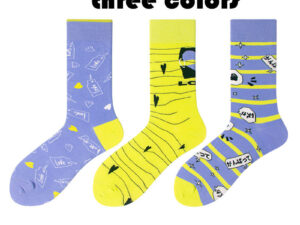 3 Pairs Men's Crew Work Socks Cushioned Boot Socks Wicking Athletic Socks For Hiking Sports Running