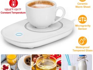 1Pc Coffee Mug Warmer Cup Warmer Auto Shut Off Coffee Tea Milk Electric Heater Pad Office Home Desk Electric Beverage Warmer Mat
