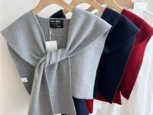 Air-conditioned Room Shoulder Pad Internet Celebrity Knotted Shirt Women's Scarf