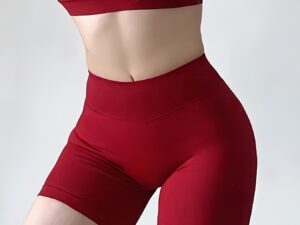 High-Waisted Yoga Shorts - Quick-Dry & Squat-Proof